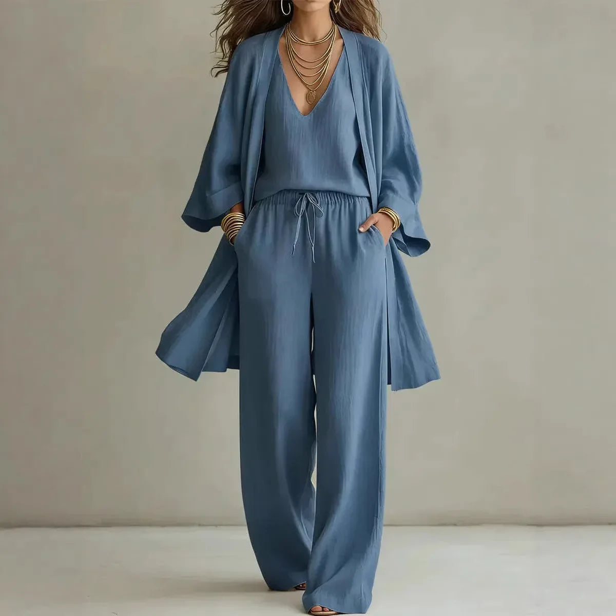 Bailey Linen 3 Piece Co-ord Set
