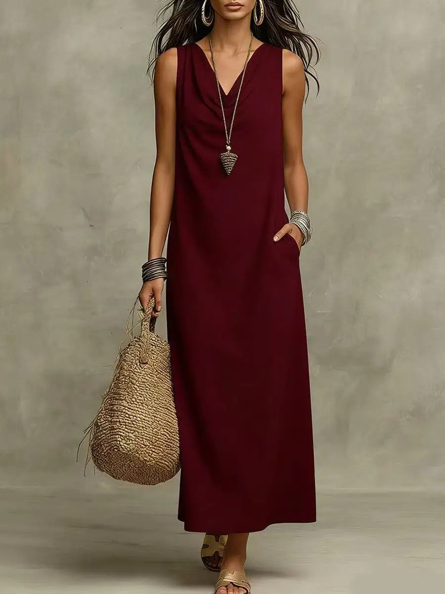 Dawson Linen Sleeveless Maxi Dress