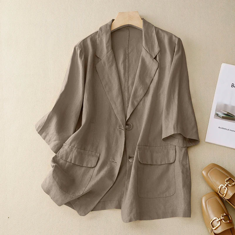 Jennifer Linen Blend Blazer