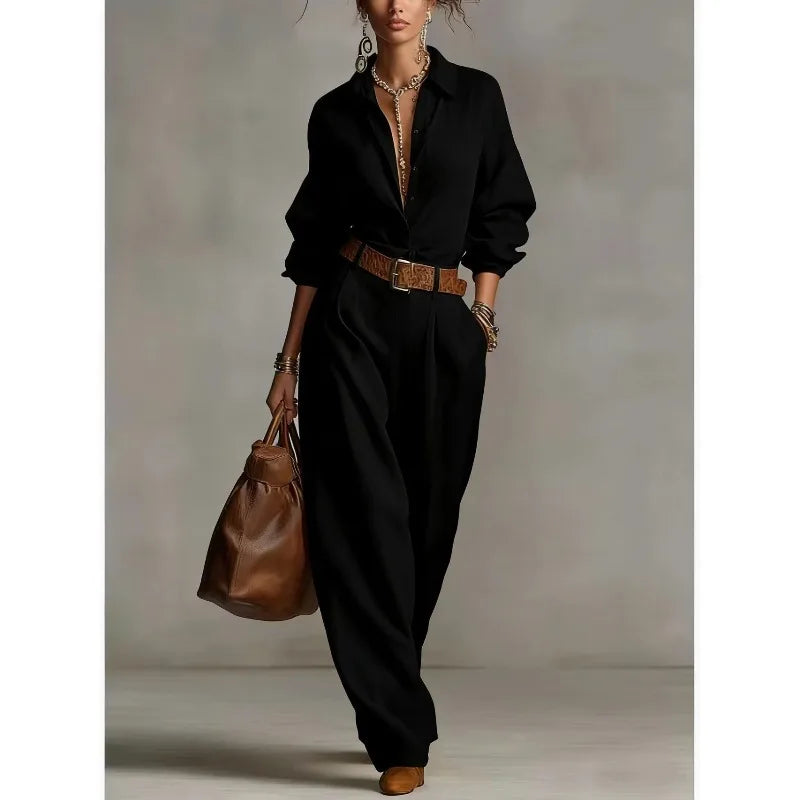 Avery Button Down Lounge Set