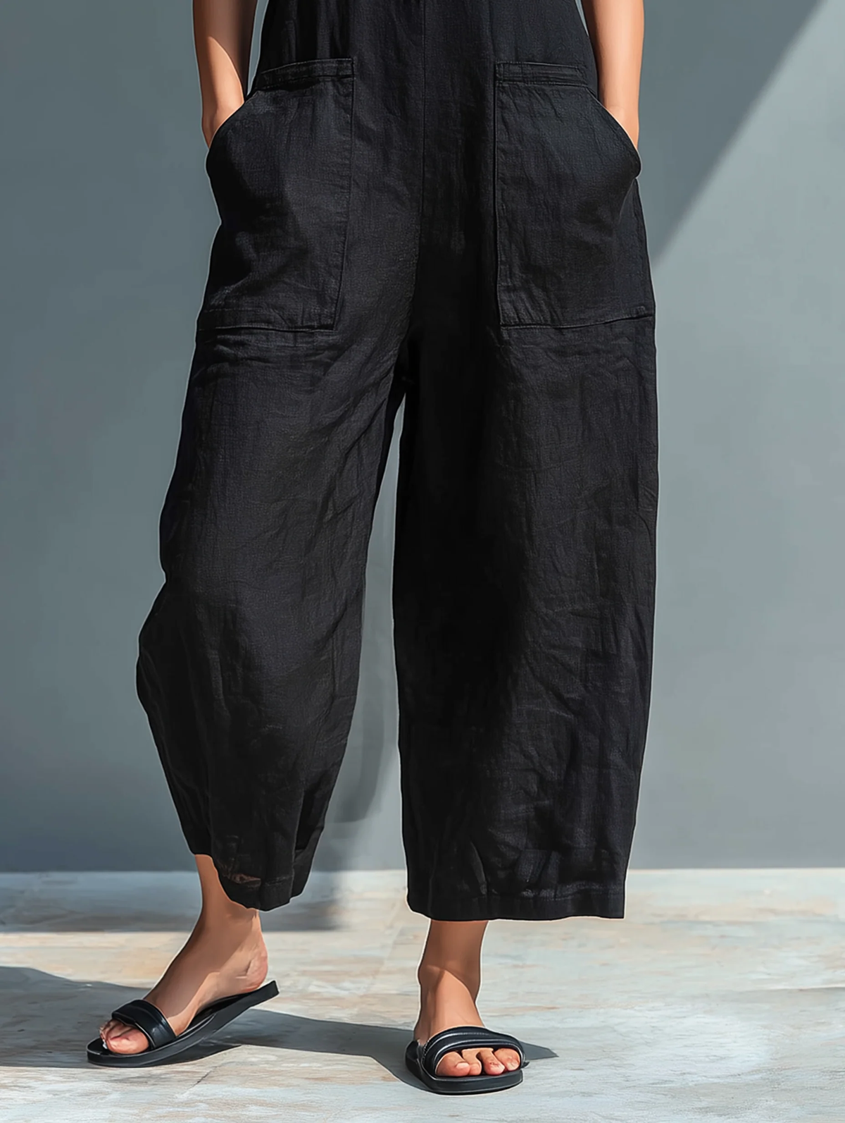 Viola Sleeveless Loose-fitting Jumpsuit