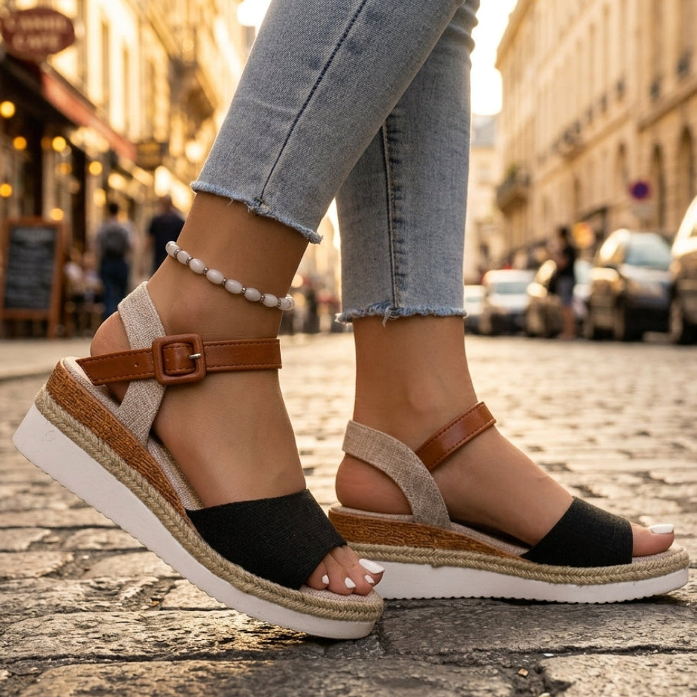 Tessa Platform Wedge Sandals