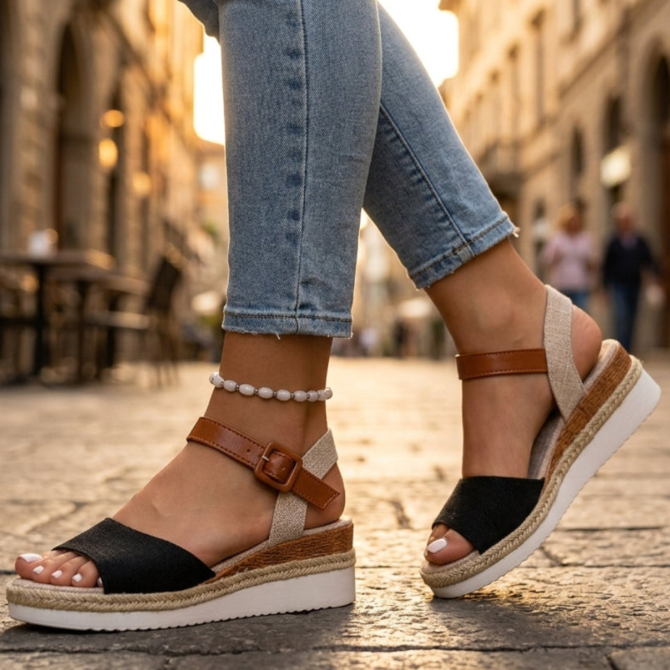 Tessa Platform Wedge Sandals
