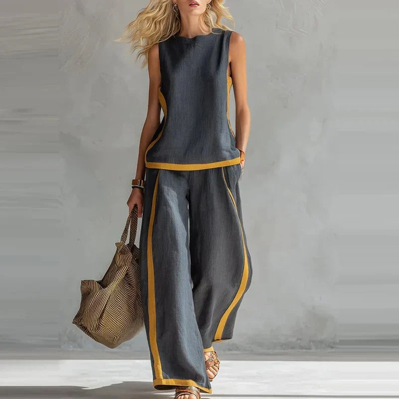 Andrea Wide Leg Matching Set