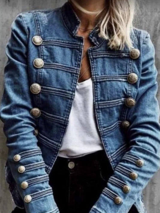 Veronica Military Denim Jacket