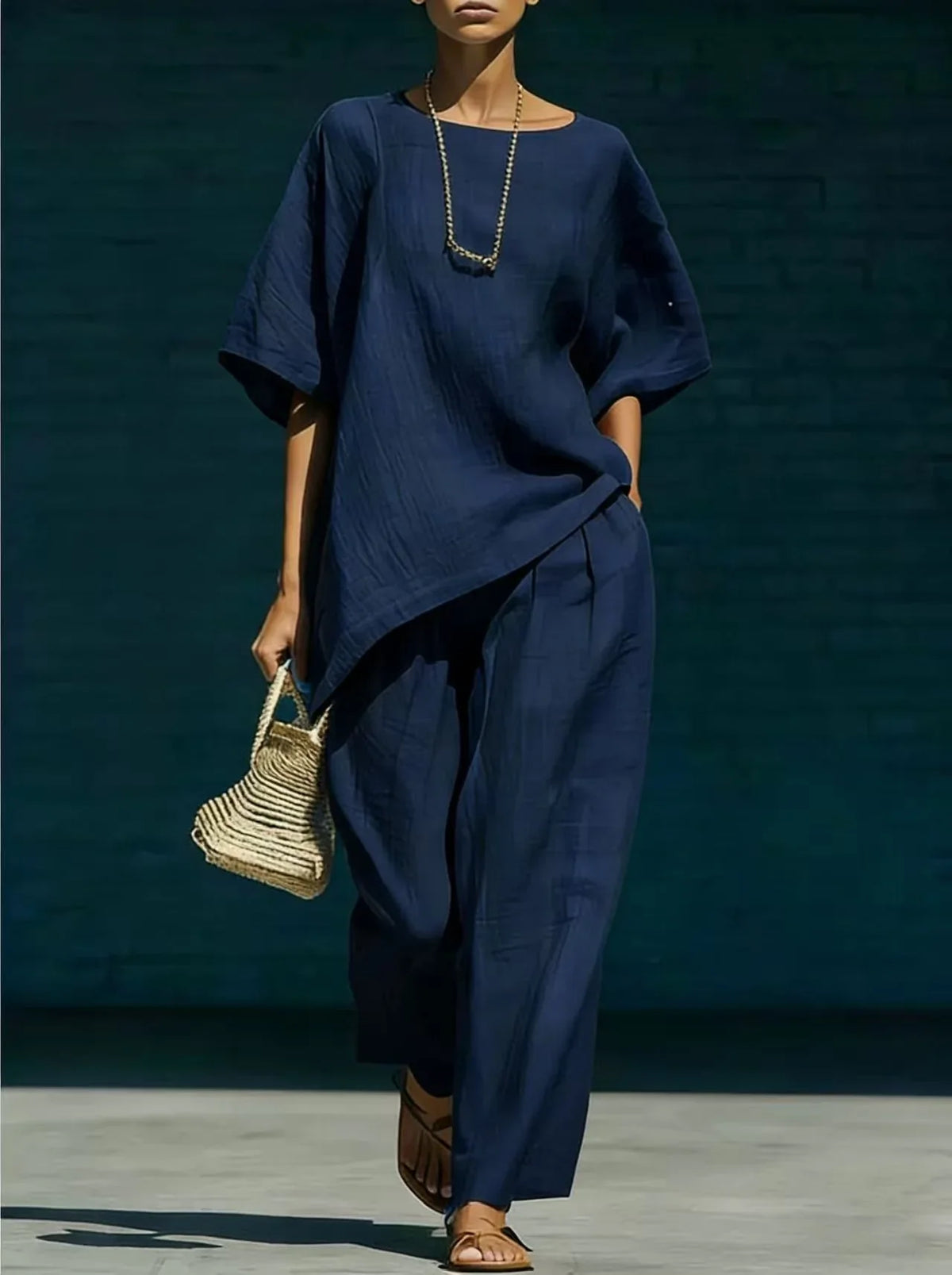 Kalynra Linen Matching Set