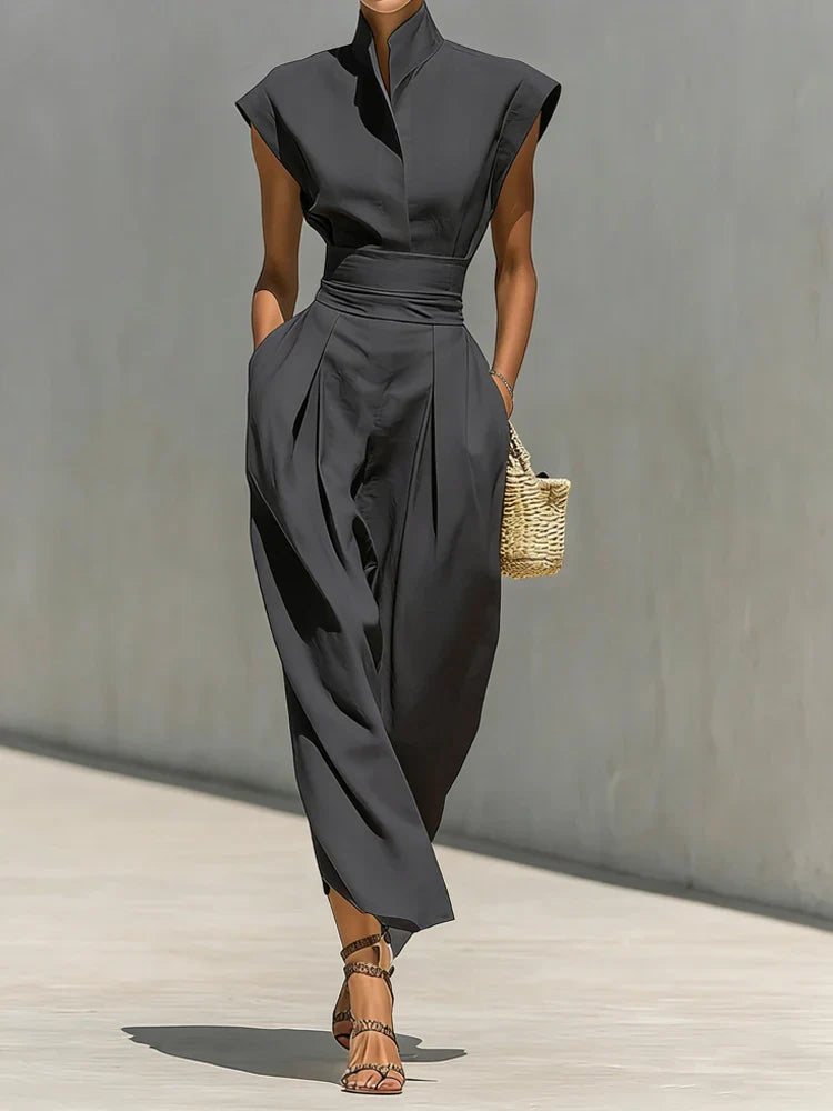 Emma Structured Midi Dress