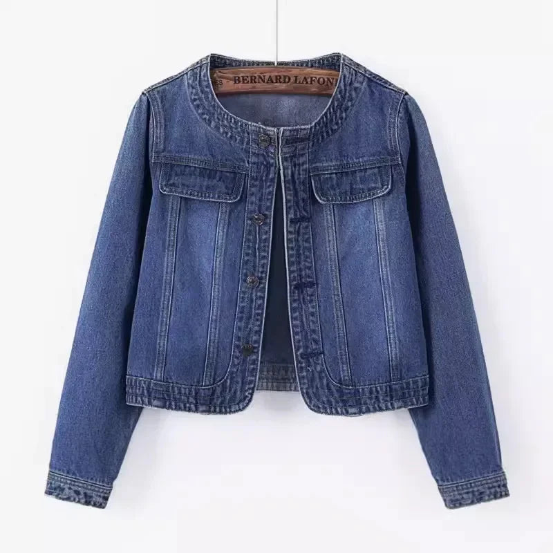 Chloe Cropped Denim Jacket