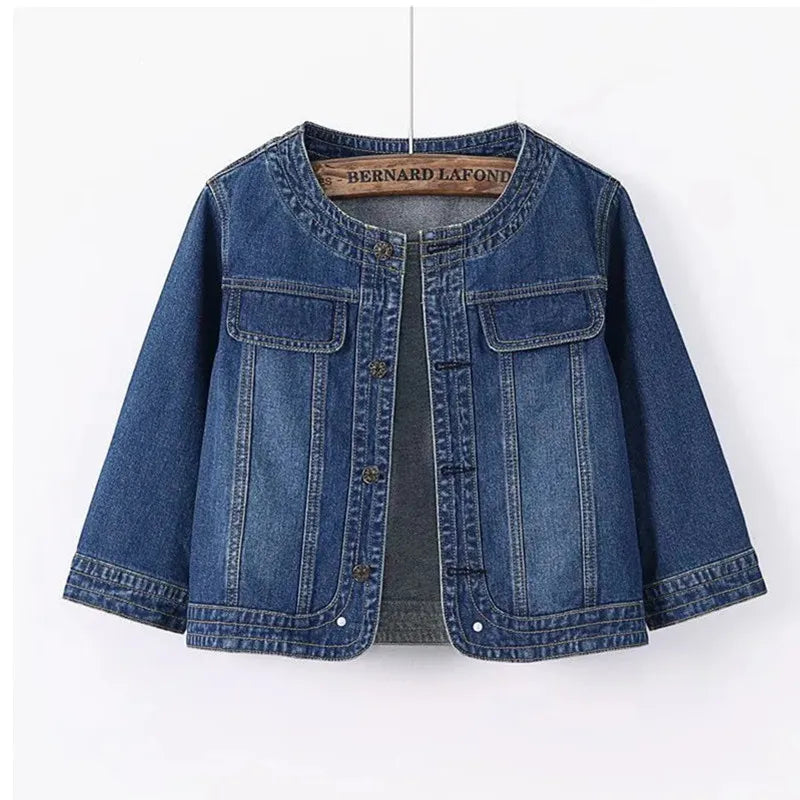 Chloe Cropped Denim Jacket
