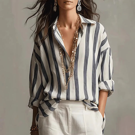 Ava Linen Dress Shirt