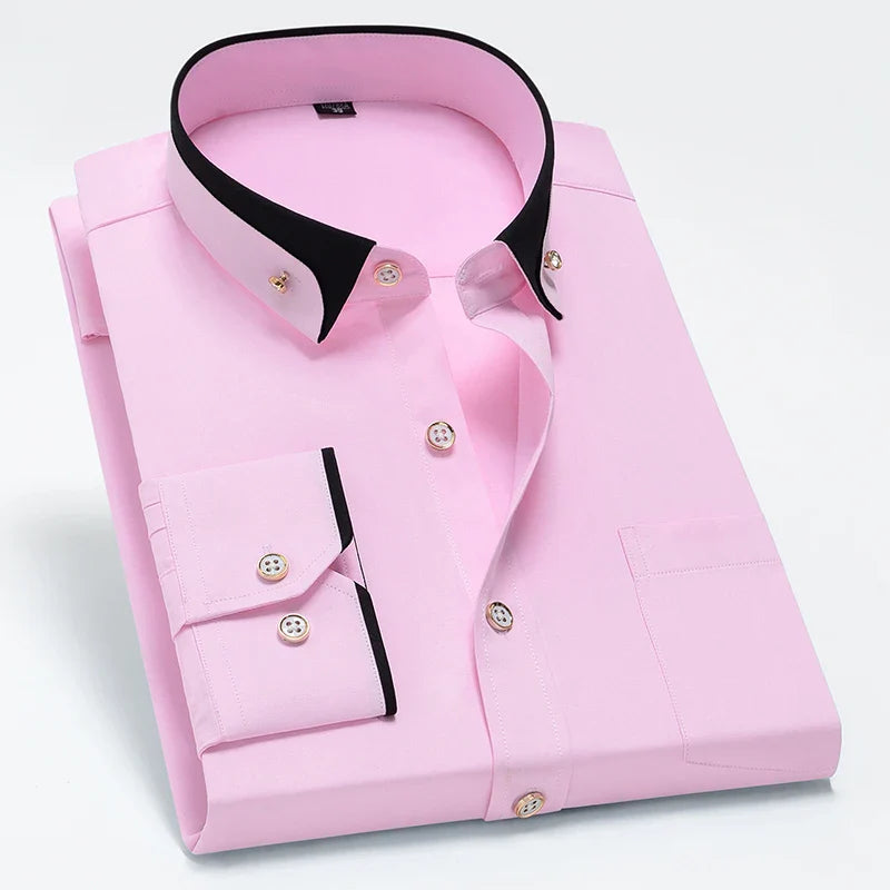 Marcus Contrast Collar Dress Shirt
