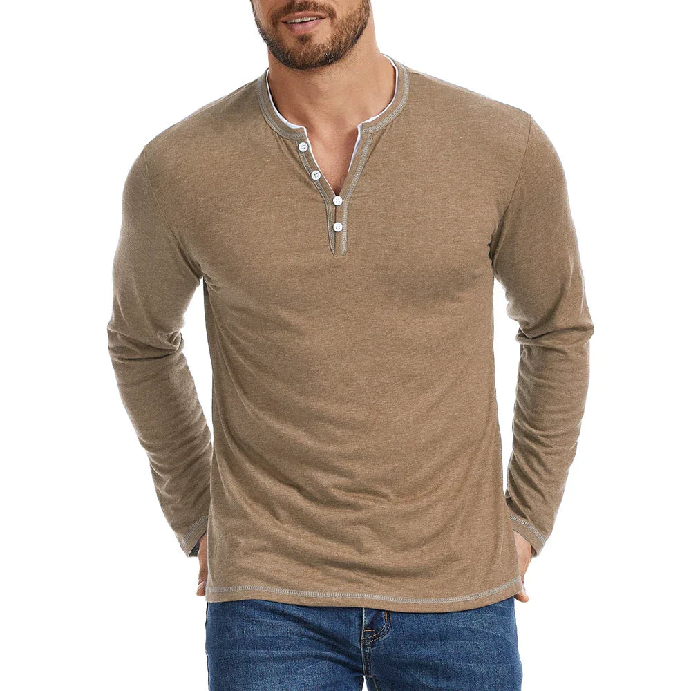 Theo Henley Long Sleeve Shirt