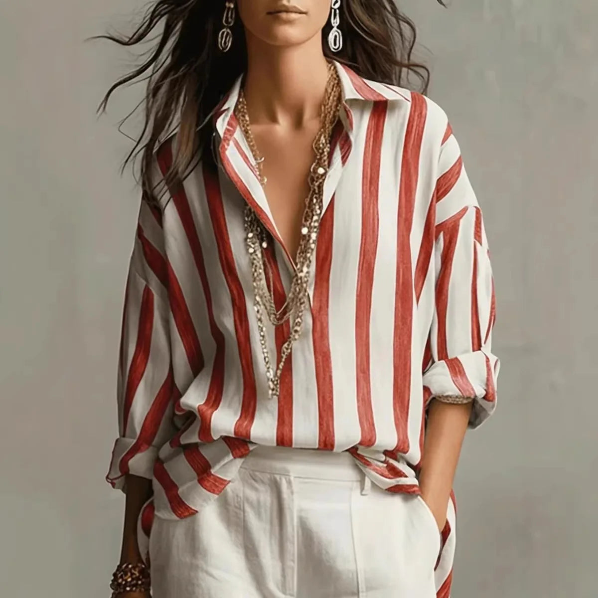 Ava Linen Dress Shirt