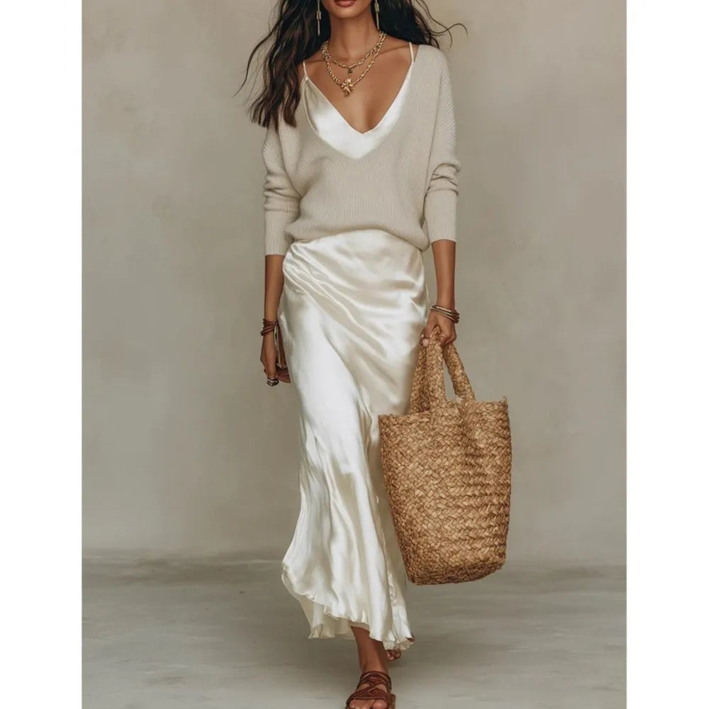 Valencia Silk Skirt Set