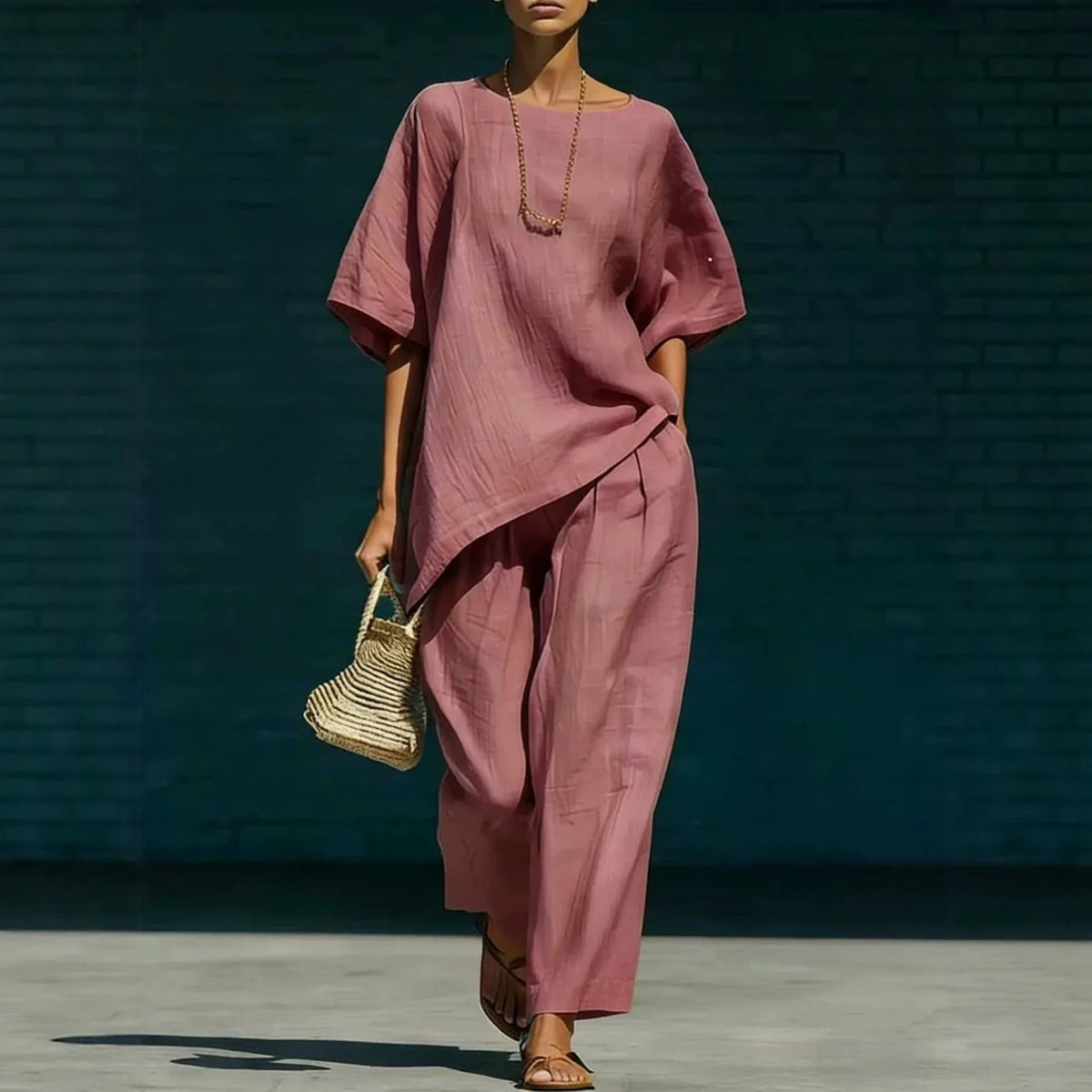 Kalynra Linen Matching Set