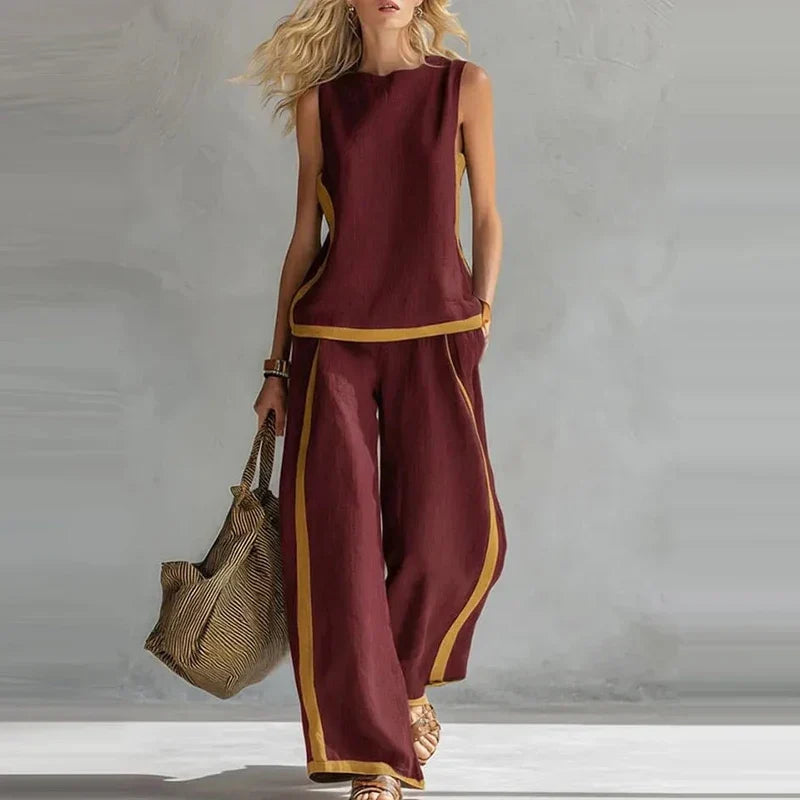 Andrea Wide Leg Matching Set
