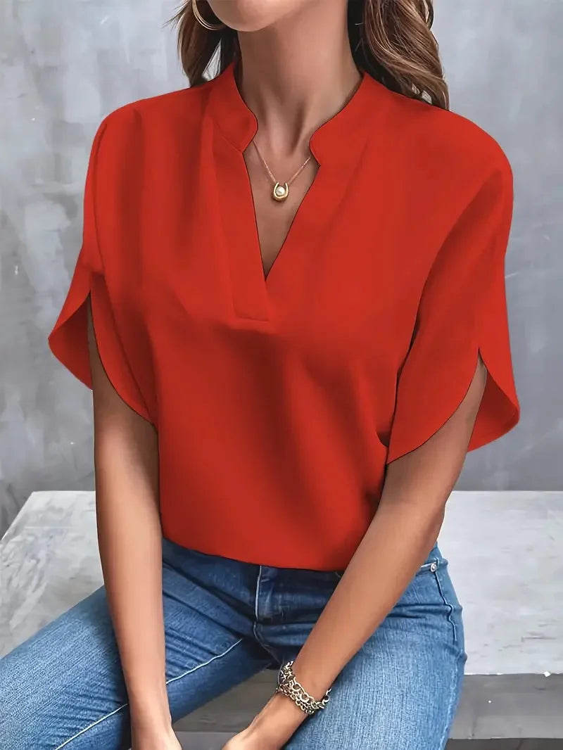 Clarke Silk Drape Blouse