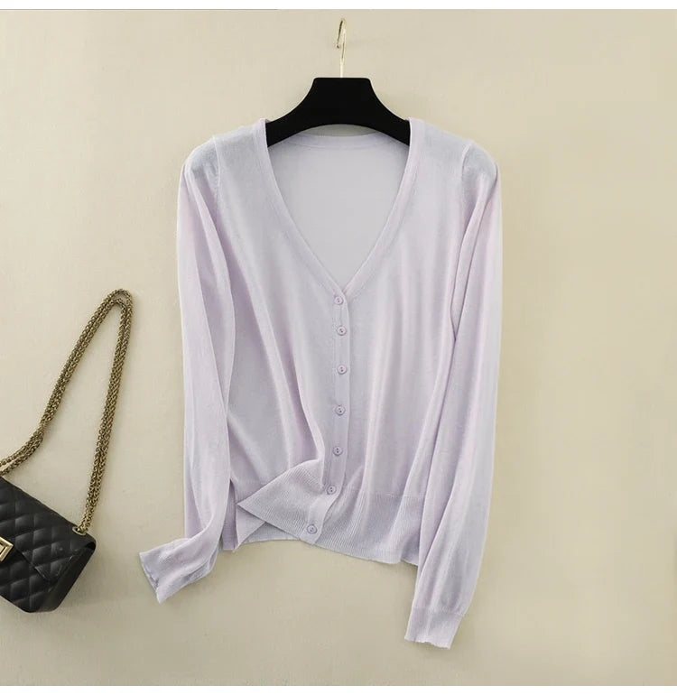 Josephine Ice Silk Cardigan
