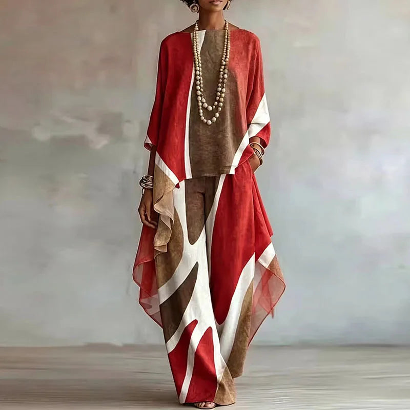 Ophelia Abstract Trouser Set