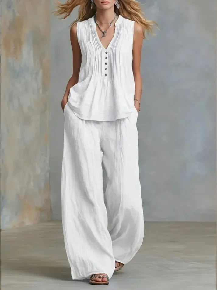 Lucy Pleated Two Piece Set