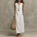 Dawson Linen Sleeveless Maxi Dress