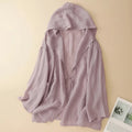 Aurelia Hooded Linen Cardigan