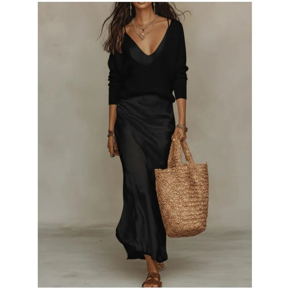 Valencia Silk Skirt Set