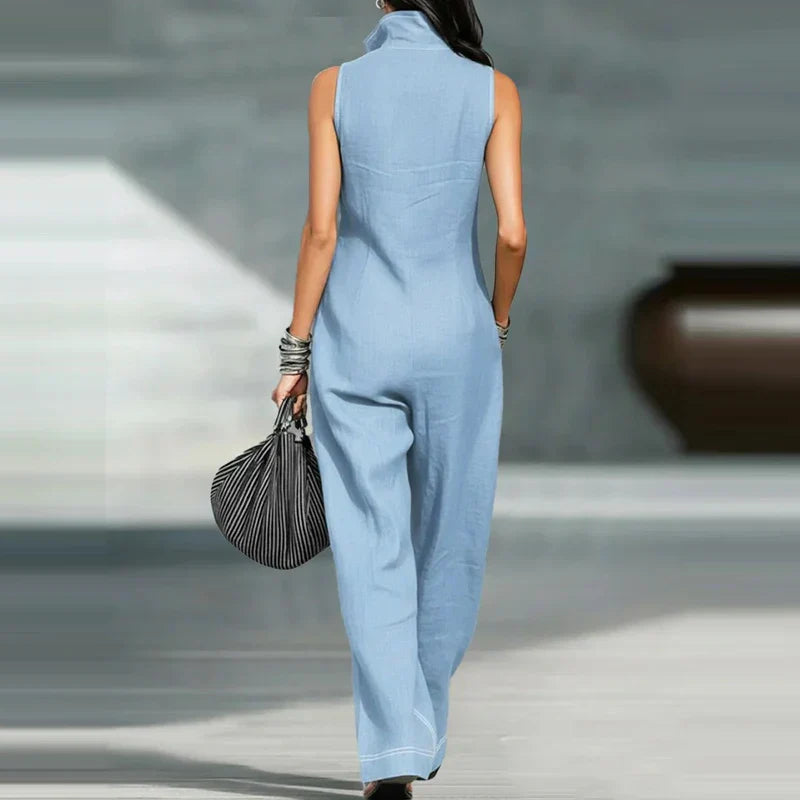 Lorane Sleeveless Wide Leg Jumpsuit