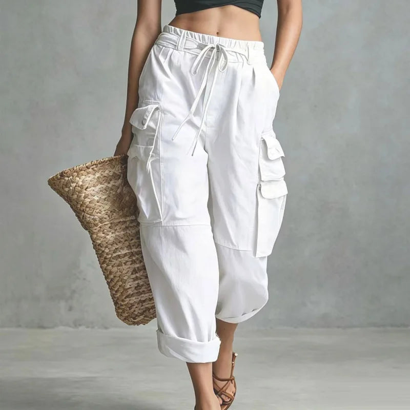 Namina Relaxed Drawstring Cargo Pants