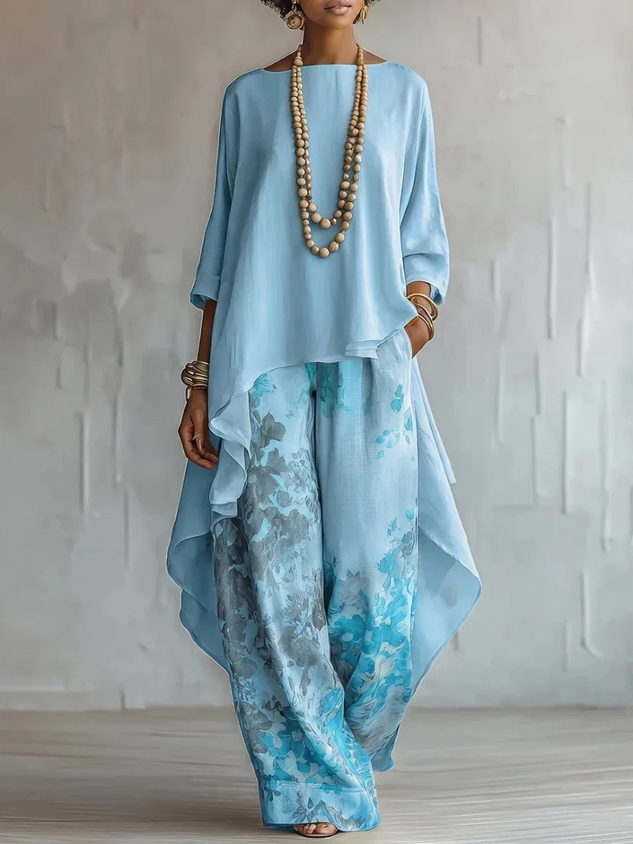 Harper Printed Loose Two-Piece Set