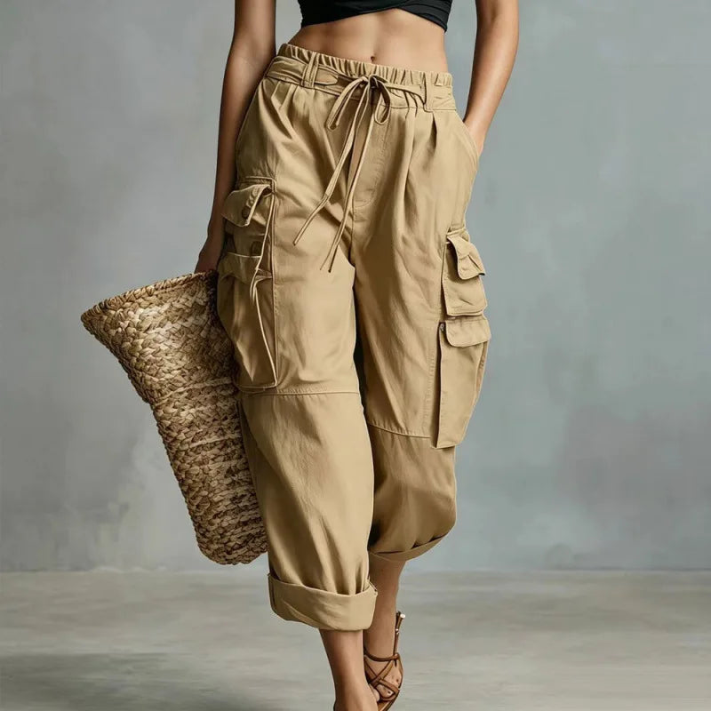 Namina Relaxed Drawstring Cargo Pants
