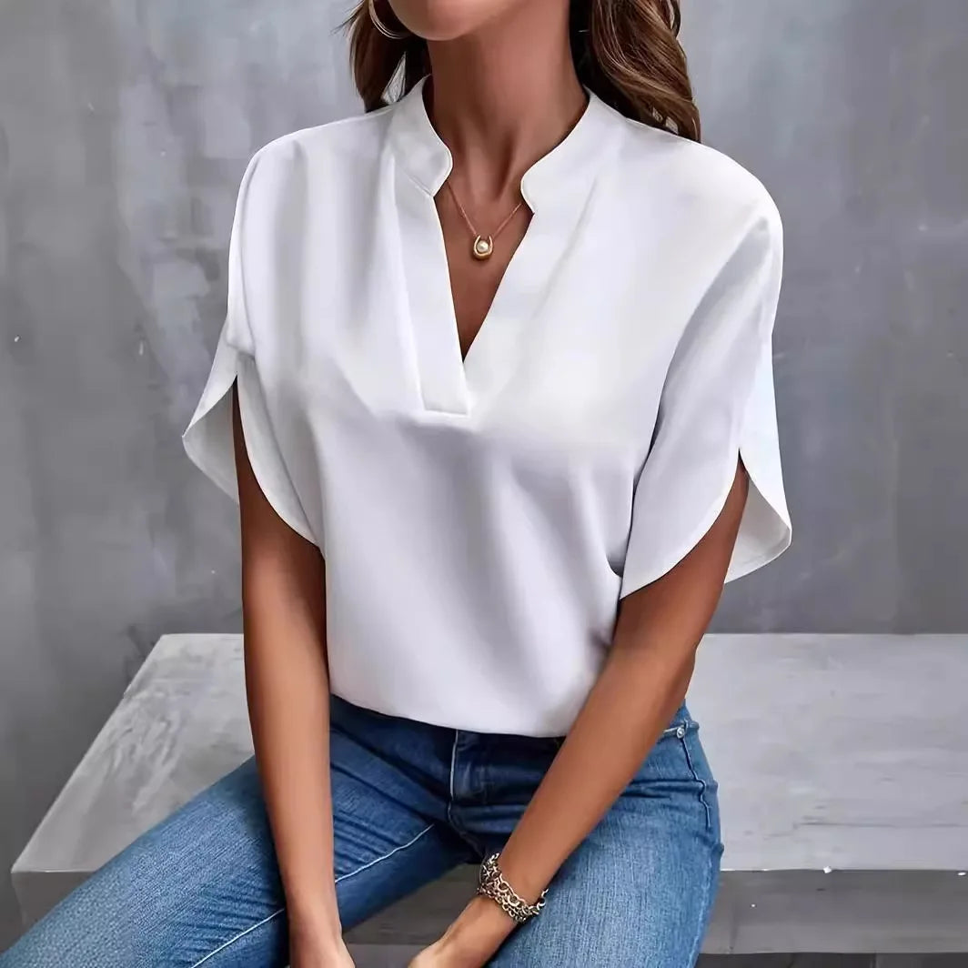 Clarke Silk Drape Blouse