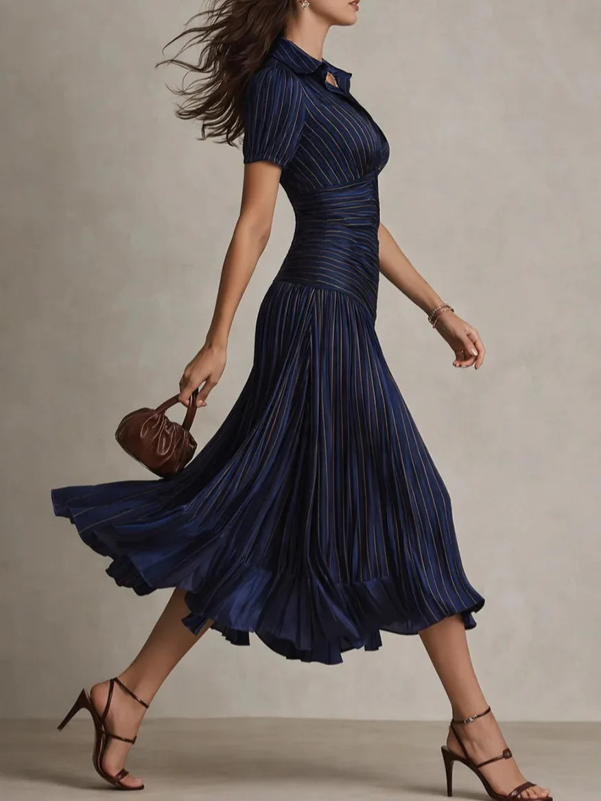 Monroe Pleated Midi Dress