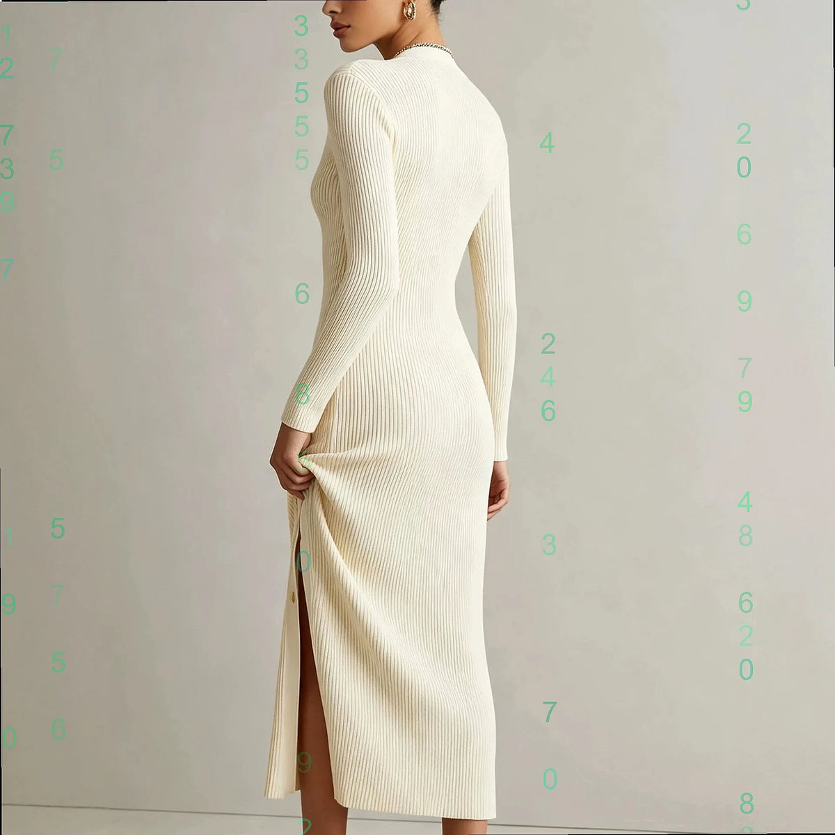 Solane Soft Knit Midi Dress