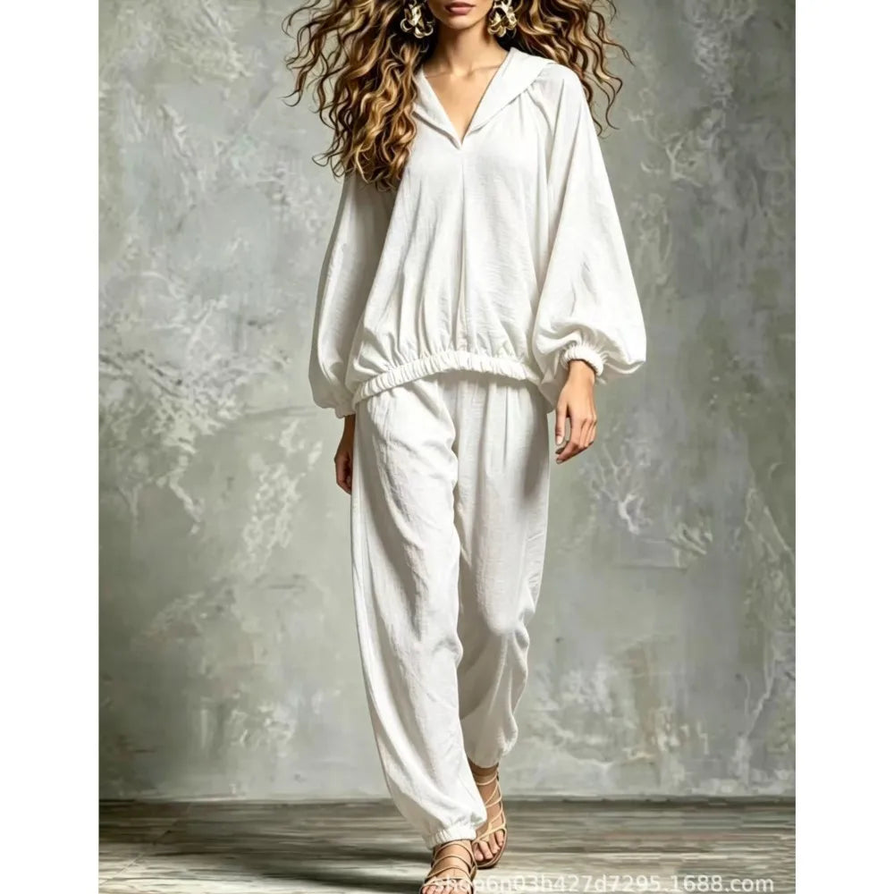 Leslie Lantern Sleeve Lounge Set