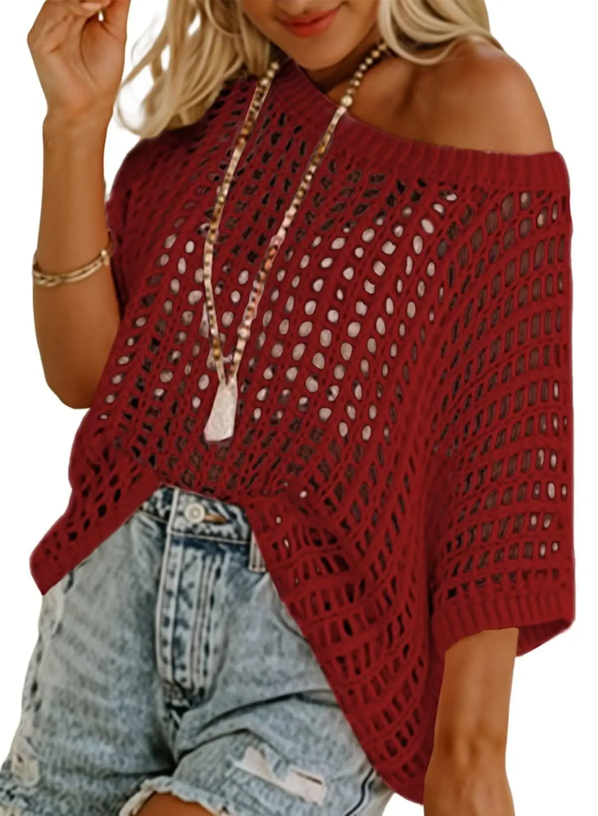 Brielle Open Knit Sweater