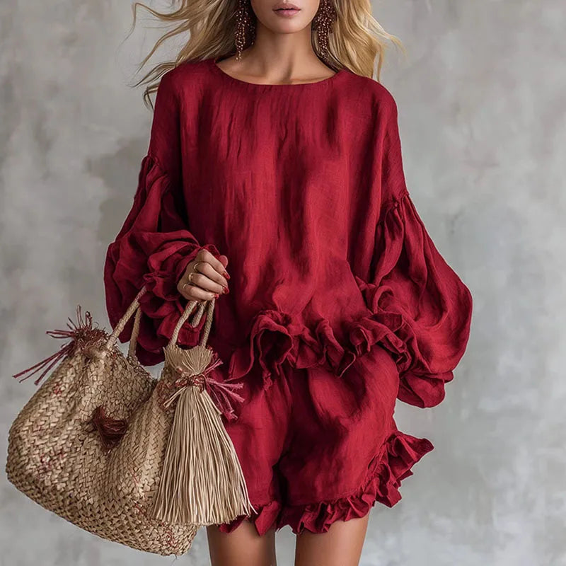 Pandora Ruffle Mini Dress