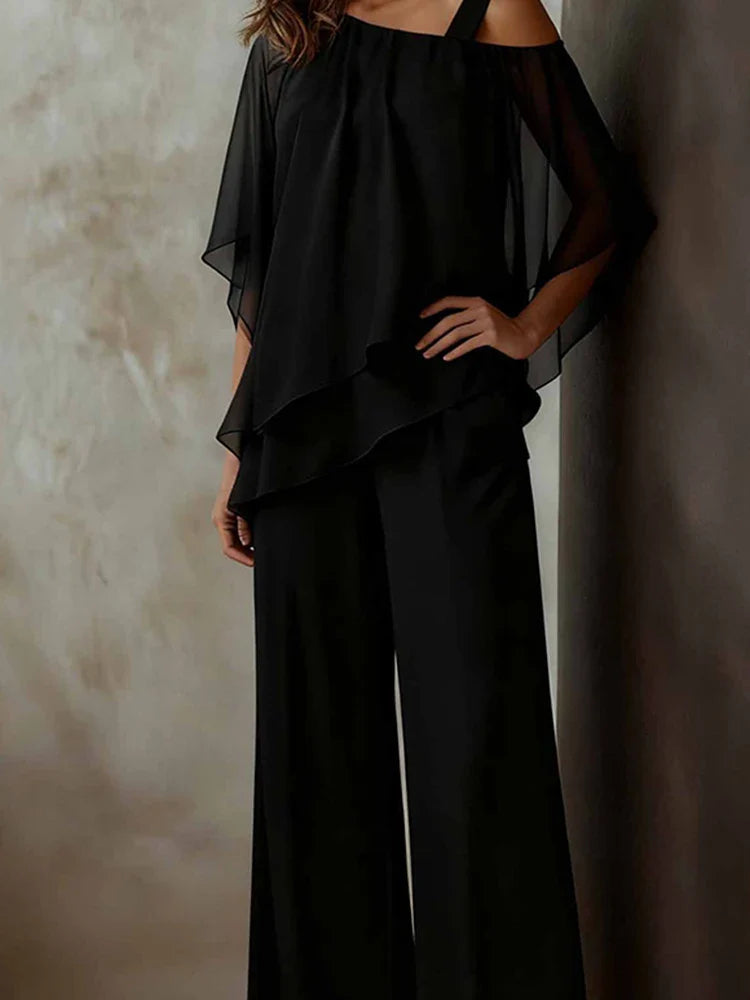 Callie Flowy Wide Leg Pant Set