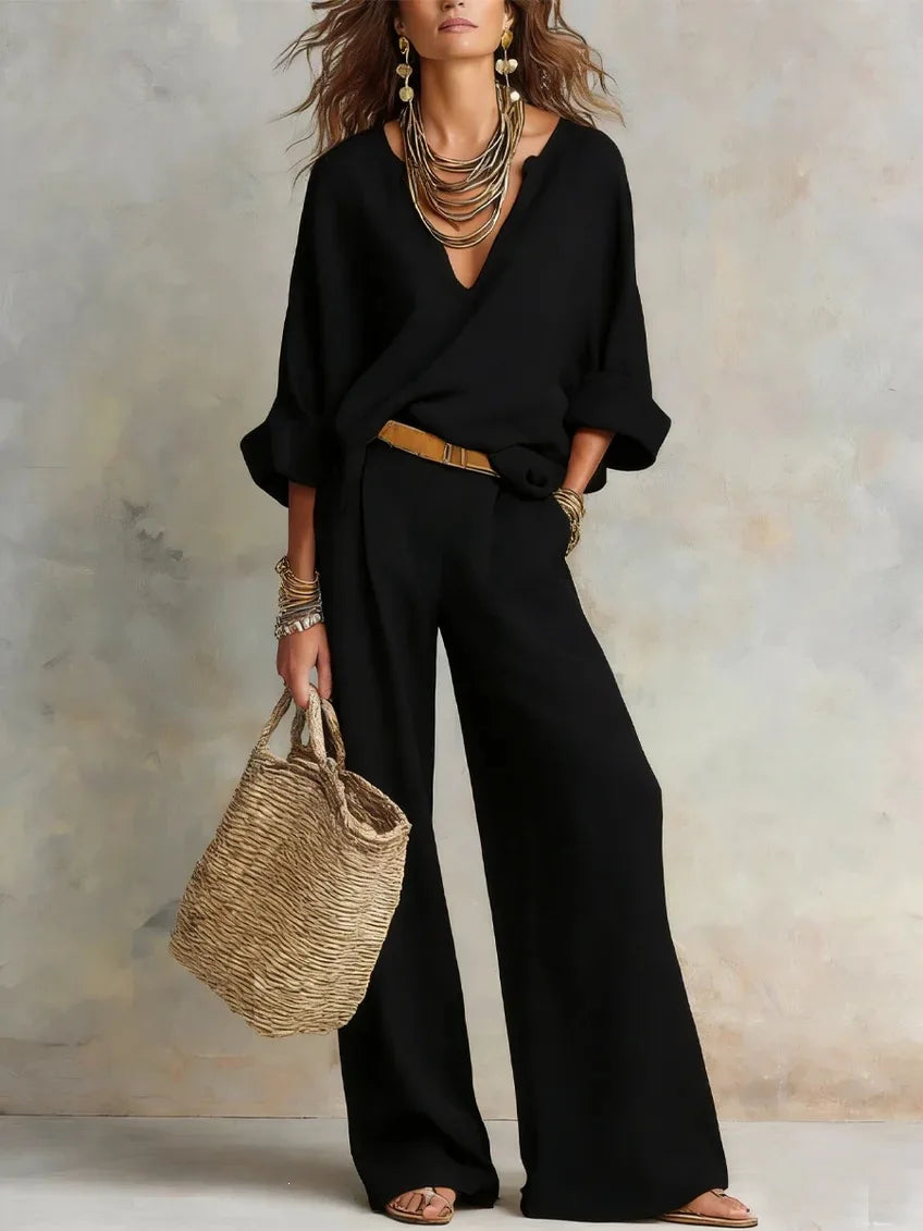 Skylar Breathable Linen Matching Set