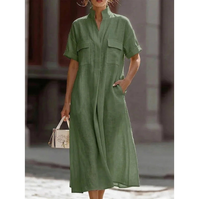 Ivy Loose Shirt Dress