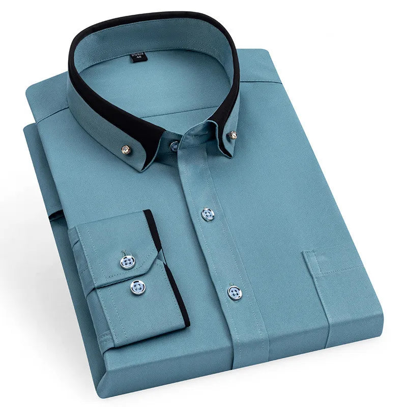 Marcus Contrast Collar Dress Shirt