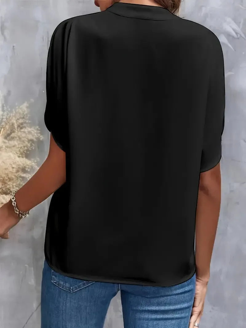Clarke Silk Drape Blouse