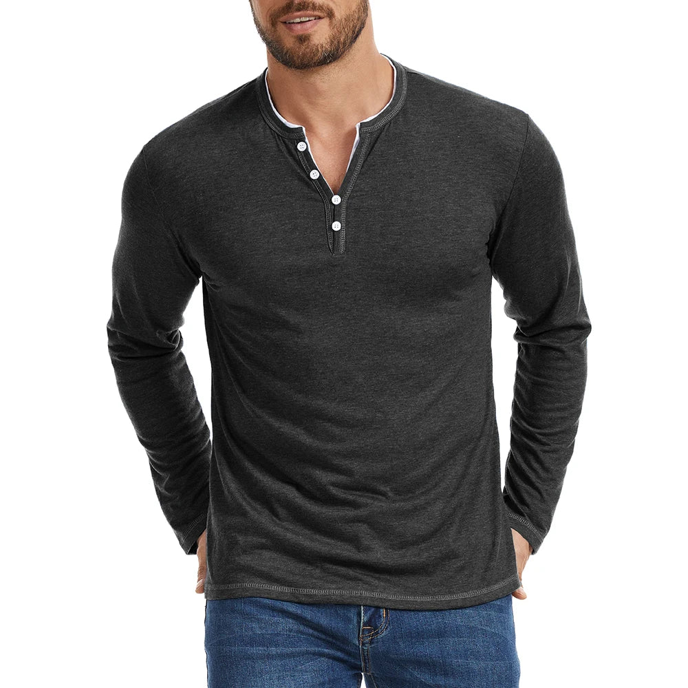 Theo Henley Long Sleeve Shirt