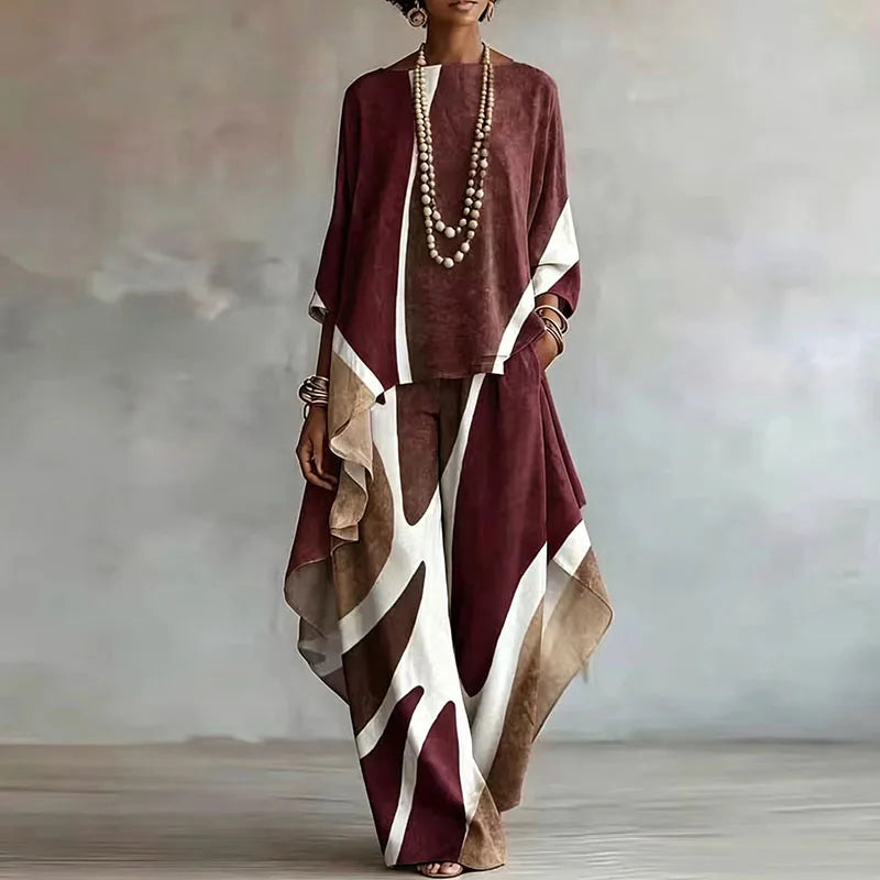 Ophelia Abstract Trouser Set