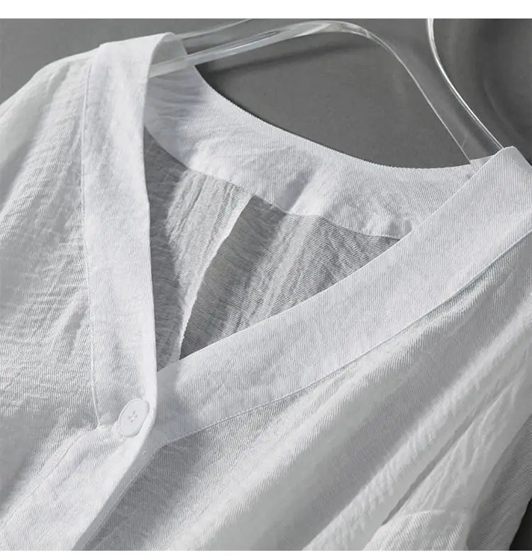 Hazel Summer Linen Blouse