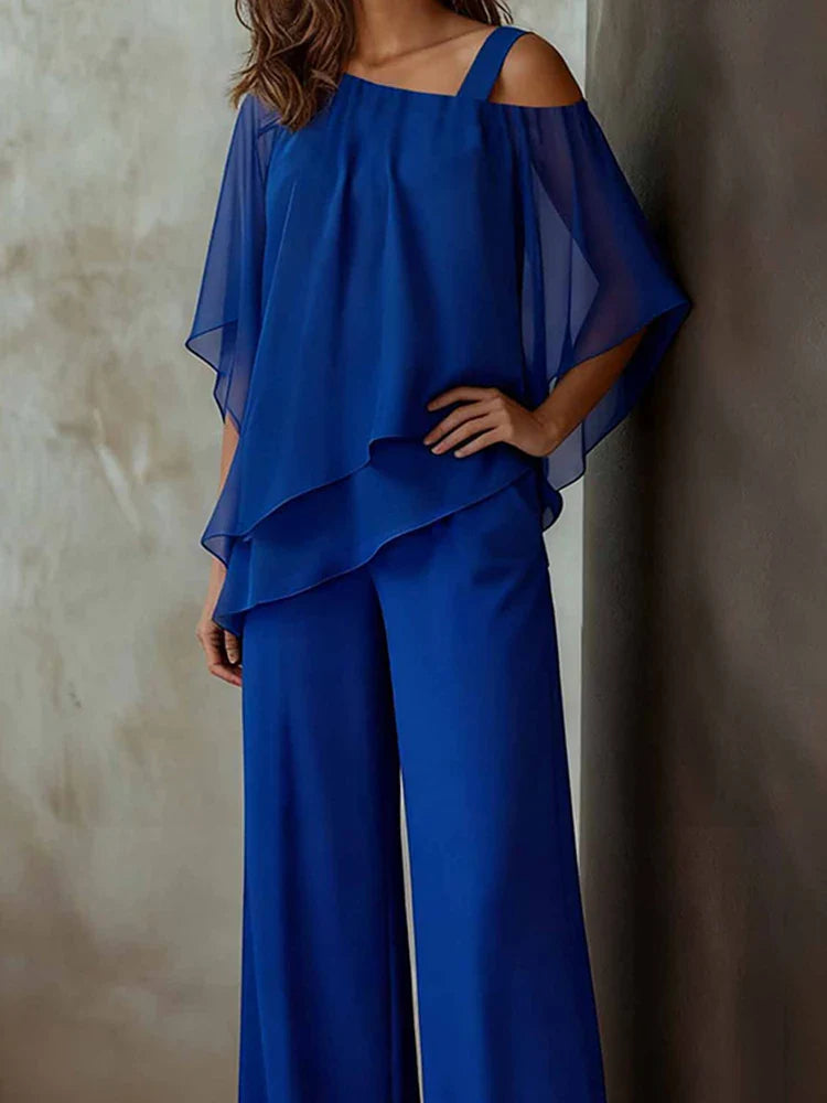 Callie Flowy Wide Leg Pant Set