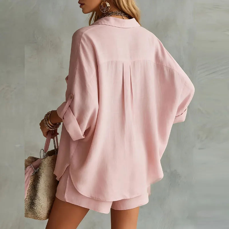 Clara Summer Linen Matching Set