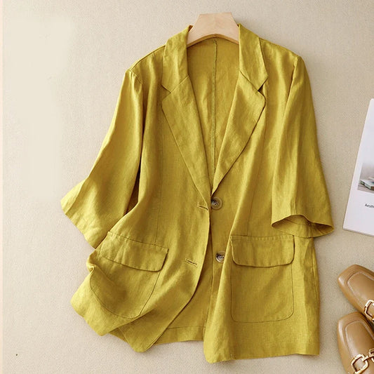 Jennifer Linen Blend Blazer