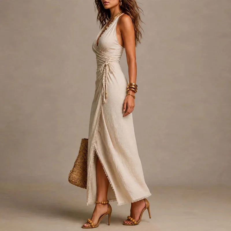 Chiara High Slit Maxi Dress