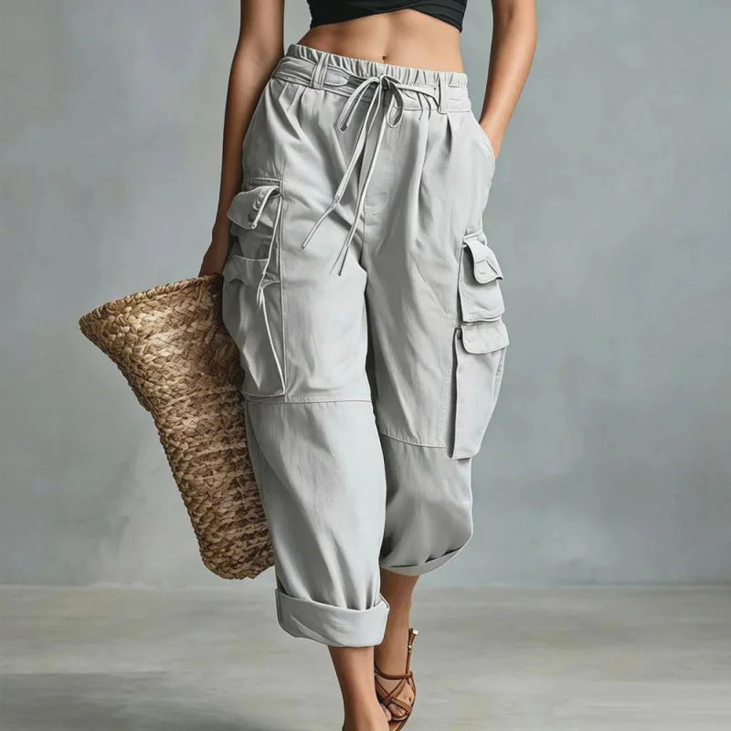 Namina Relaxed Drawstring Cargo Pants